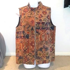 Zip Up Vest By Sarah B Studio Never Worn